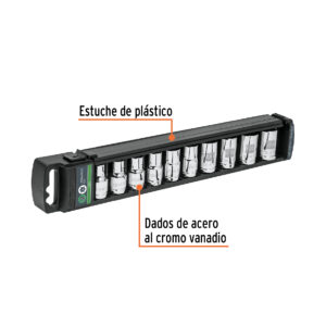 Sistema Truper-Drive de puntas convexas en copas Torx