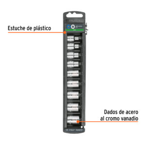 Sistema Truper-Drive de puntas convexas en copas Torx