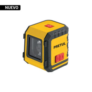 Nivel láser rojo, alcance 5m, de pilas, Pretul 29899