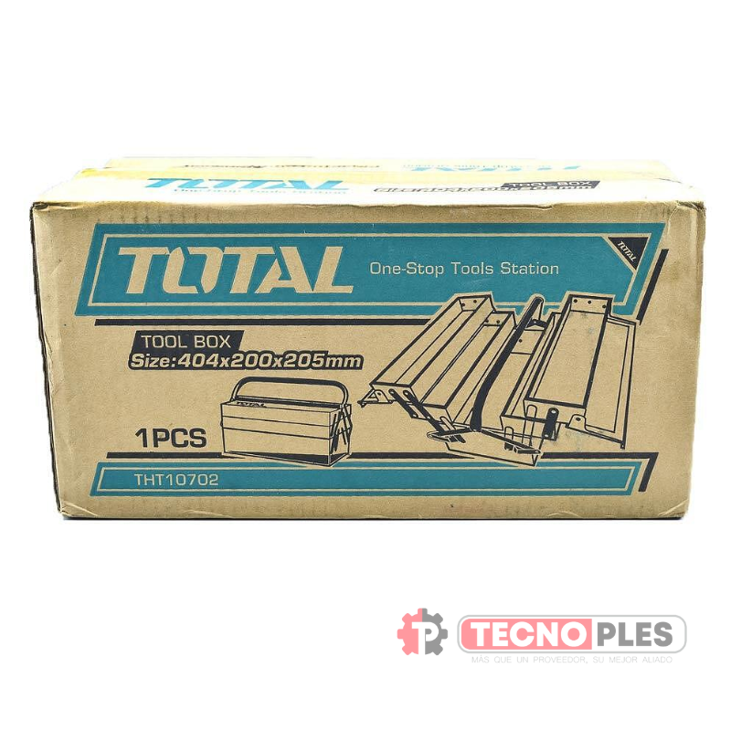 Caja Herramientas Metal Vacía 3 capas TOTAL THT10701 – GCM Parts